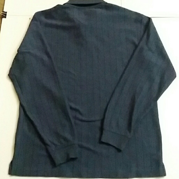 Gray collared Van Heusen long-sleeve sweater - Picture 6 of 7